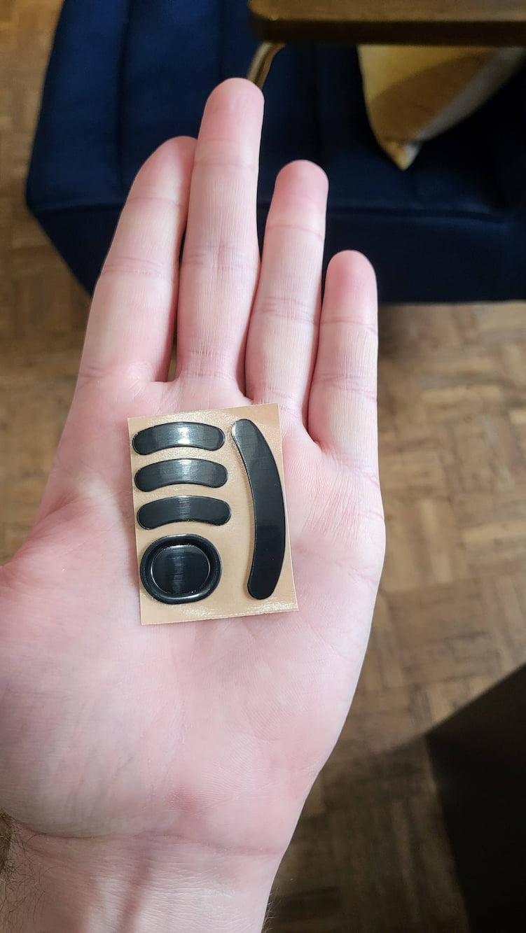 Photo d'un set de patins de rechange pour la souris G Pro Wireless